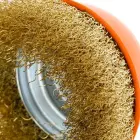 Polax kausa birste ar vītni leņķa slīpmašīnām M14 | 100 mm Foto 5