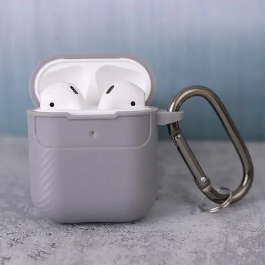 Carbon case for Airpods | Airpods 2 grey Foto 6