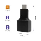 Qoltec adapteris USB-C uz USB 3.0 — Foto 2