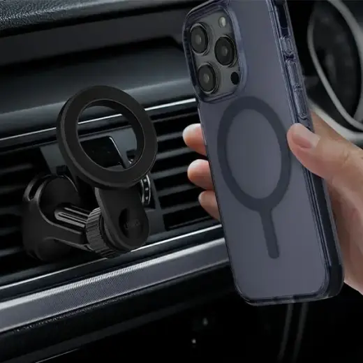 UNIQ magnetyczny uchwyt sam Trelix Car Air Vent Mount czarny|midnight black Фото num