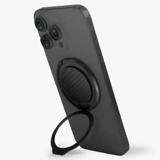 UNIQ Gripfit magnētisks lipīgs turētāja gredzens telefoniem melns Foto 1