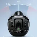USAMS Zestaw głośnomówiący C21 z transmiterem FM, Bluetooth 5.0, MP3, 2xUSB 3,4A czarny|black CC115GC01 (US-CC115) Photo