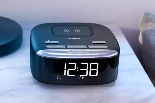 PHILIPS Radio pulkstenis, melns Foto 8