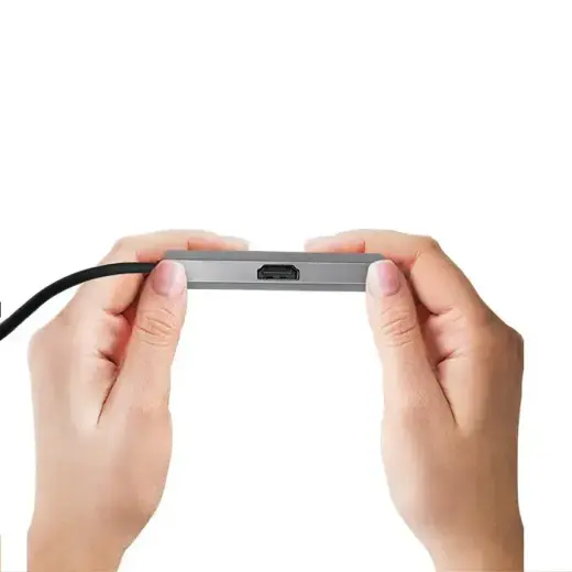 Qoltec Hub Adapter USB-C 3.1 2in1 | HDMI 4K | VGA Фото num