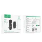 Wireless lavalier microphone USB C Hoco L15 black Foto 17
