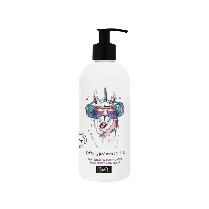 LaQ, Llama, Cleansing & Hydrating, Shower Gel, For Hair & Body, For All Skin Types, 300 ml