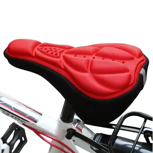 Bike saddle cover red Foto 2