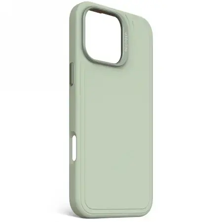 Decoded AntiMicrobial Silicone Stacks Backcover Case with MagSafe for iPhone 16 Pro Max - Green Photo