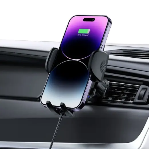 Tech-Protect CM15W-V1 car phone holder with 15W inductive charger for cockpit | air vent - black Foto 7