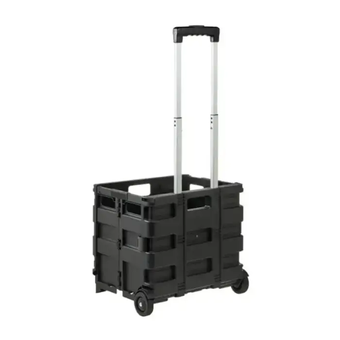 Foldable shopping trolley with load capacity up to 25kg Olli 45L 38x36x33cm black Photo