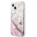 Guess GUHCP13SLGPEPI iPhone 13 mini 5,4" różowy|pink hardcase Peony Liquid Glitter Фото num