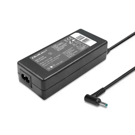 Qoltec Power adapter for laptop HP 65W | 19.5V | 3.33A | 4.5*3.0+pin | +power cable Photo