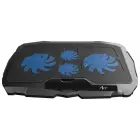 Cooling stand for laptop ART P4 2 x USB A LED black Foto 2
