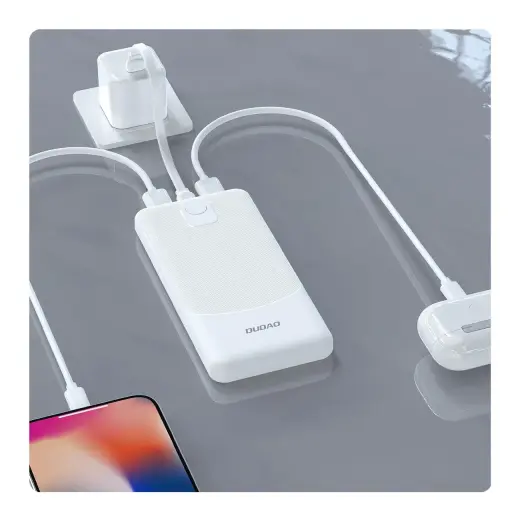 Dudao K10Pro external battery (powerbank) | 20000 mAh | 10W | USB-A, USB-C | white Photo