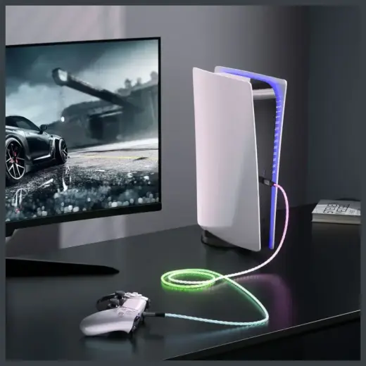 Cable 4smarts USB-C 60W 1.5m RGB Foto 3