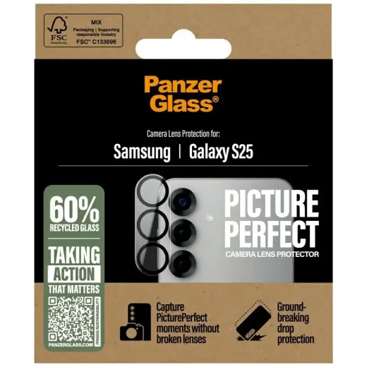 Szkło hartowane na obiektyw PanzerGlass   PicturePerfect Lens Protector do Samsung Galaxy S25 Foto 4