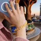 Beaded phone strap yellow — Foto 5