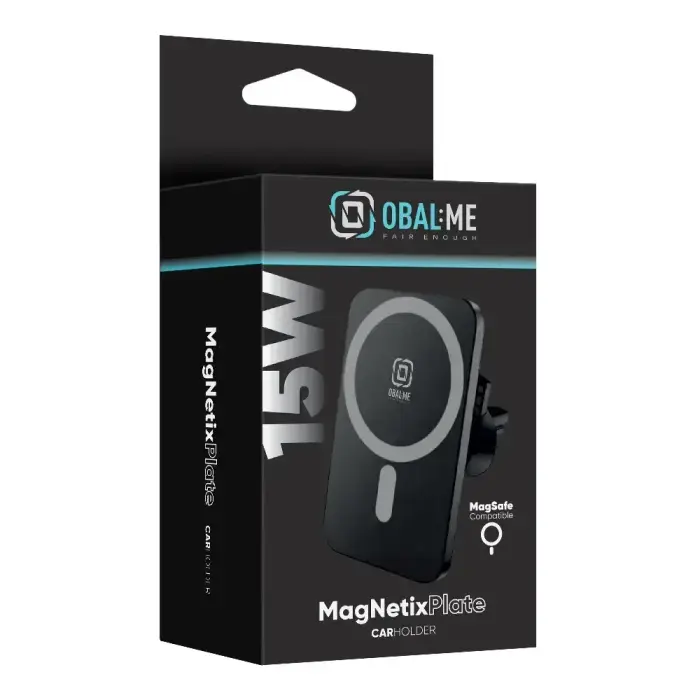 OBAL:ME MagNetix Plate Wireless Car Charger Mount 15W Black Photo
