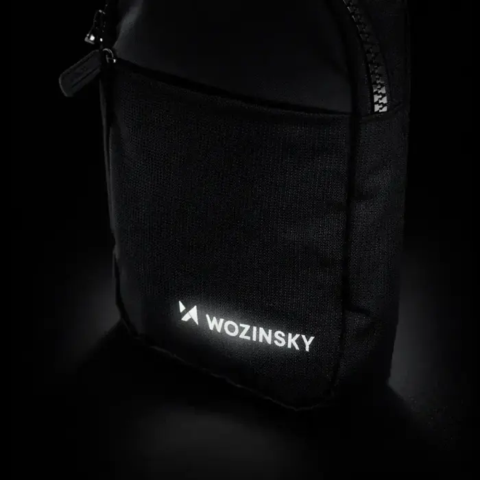 Wozinsky WMS-W1 Unisex Mini Shoulder Bag Waterproof Dual-Compartment for Phone - Black Foto 14