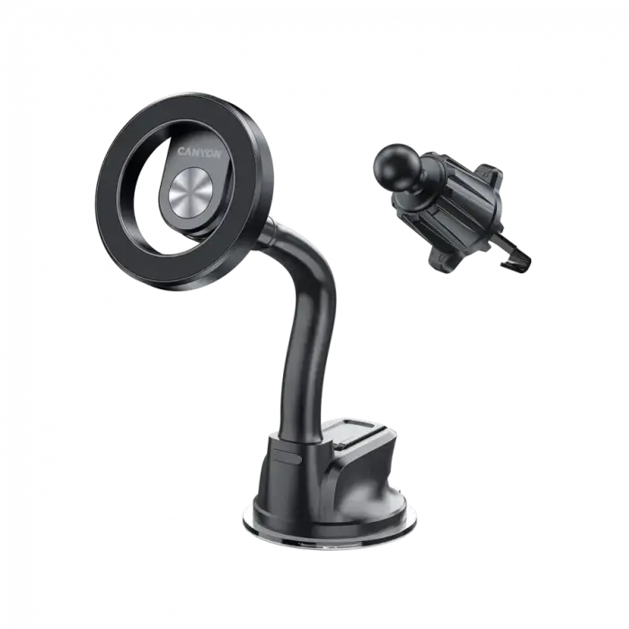 Canyon OnGrip 12 magnetic car phone holder for air vent and windshield black