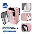 Tech-Protect Defender S50 Backpack for Ryanair & Wizzar, 20L Laptop - Pink Фото num
