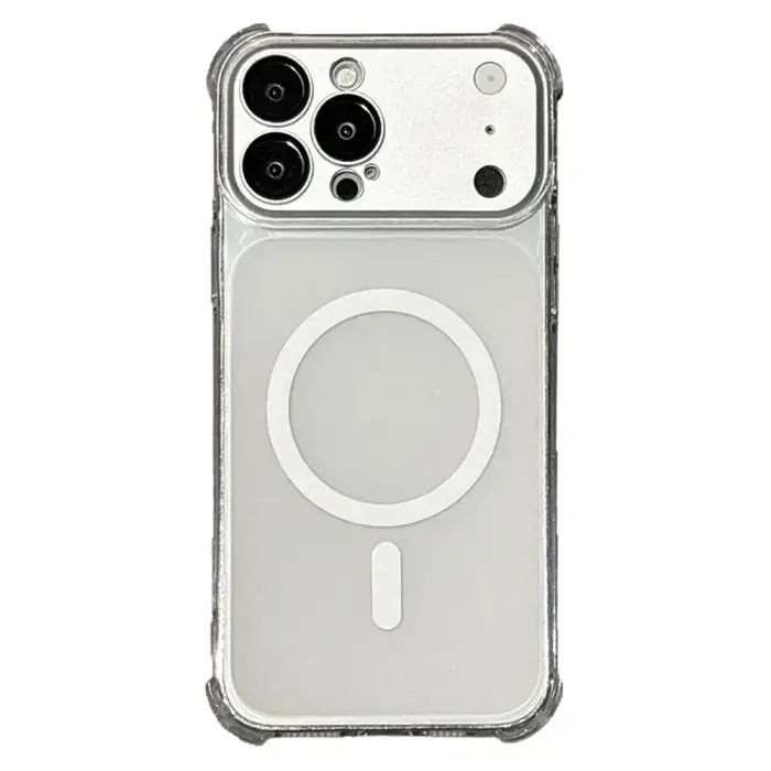 iPhone 18 Pro Max / 17 Pro Max Magnetic TPU Case with Detachable Camera Cover - Transparent