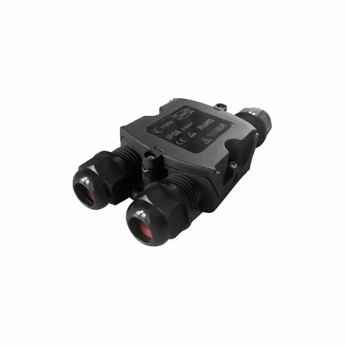 Jungtis hermetiška laidams 3polių, 250V, 16A, 0,5-2,5mm IP68 Eurolight