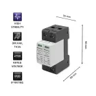 Qoltec AC surge protector arrester | 2P | 275V | T2 | C — Фото 3