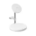 Puro Mag Station 3 in 1 Inductive Charger with Stand - White Фото num