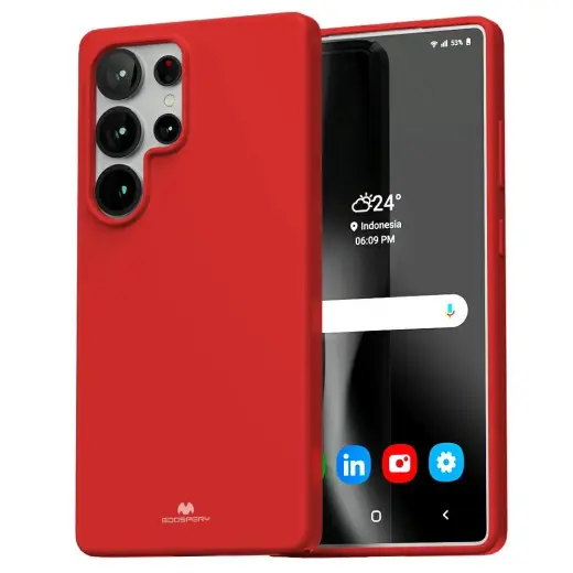 Mercury чехол для телефона для Samsung Galaxy S25 Ultra красный Фото num