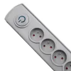 Qoltec Surge protector | 5 sockets | 3m | Grey — Фото 10
