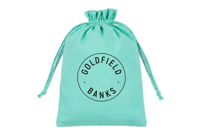 GOLDFIELD & BANKS GREEN COTTON POUCH