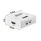 Fusion video signāla pārveidotājs no RCA uz HDMI (+Audio)balts Foto 2