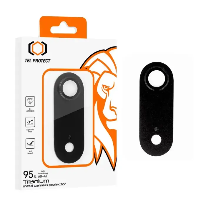 Tel Protect 95% AR+AF Full Metal kameras aizsargstikls telefonam iPhone 17 Air melns