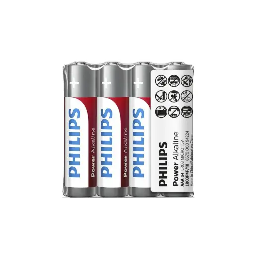 Battery PHILIPS AAA 4pcs Power Alkaline