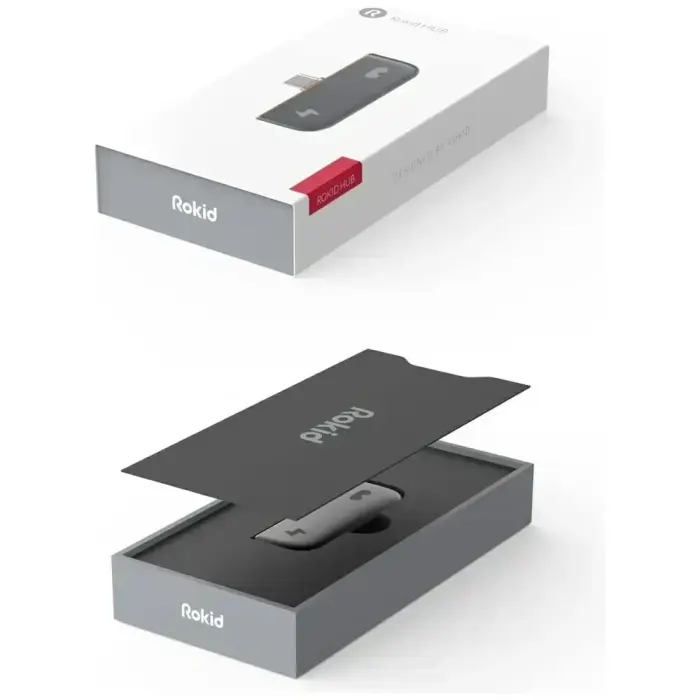 Adapter Rokid HUB USB-C na 2xUSB-C black Фото num