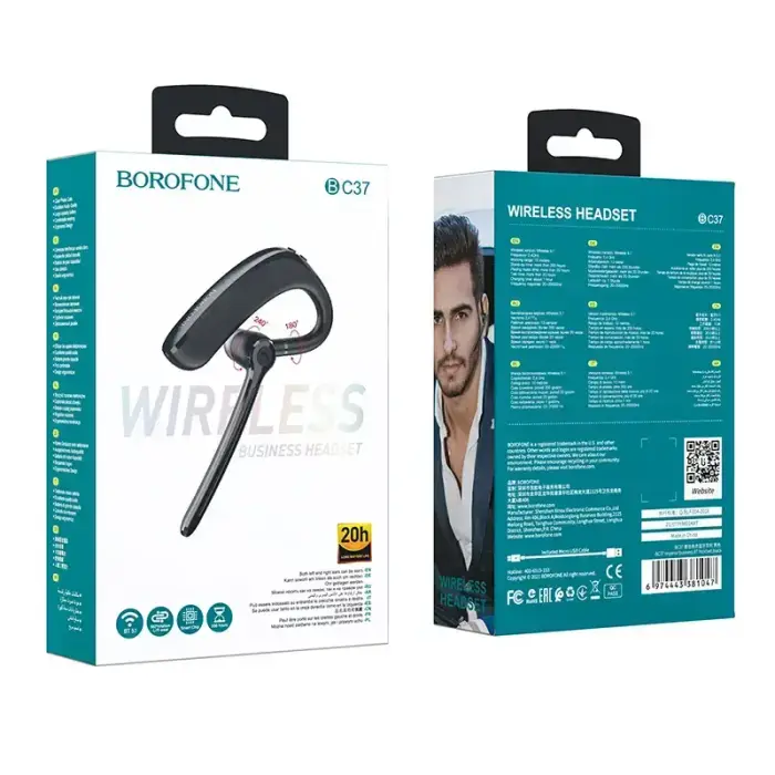 Borofone Bluetooth Headset BC37 Imperor Black Foto 9