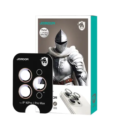 Joyroom JR-MFY0261 Glass Screen Protector for iPhone 16 Pro|16 Pro Max Lenses - Silver Foto 3