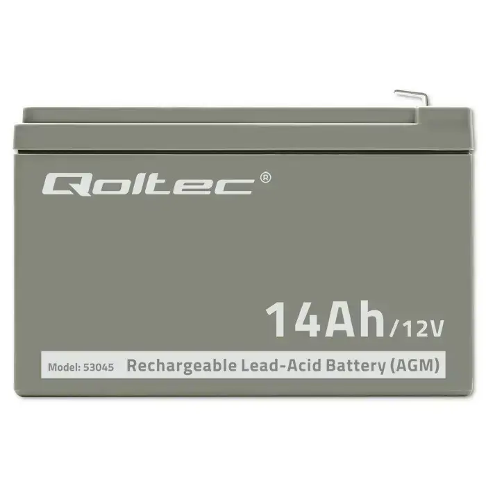 Qoltec AGM battery | 12V | 14Ah | Maintenance-free | Efficient| LongLife | for UPS, security Foto 6