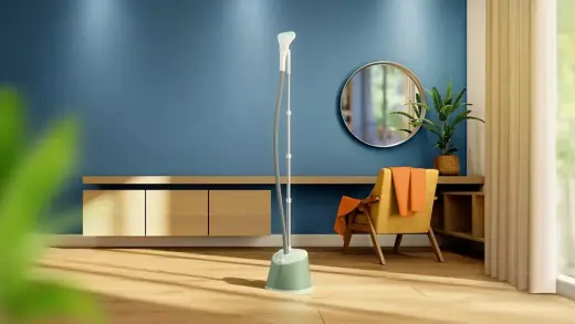PHILIPS 1000 sērijas Tvaika gludeklis ar statīvu, 1600 W, zaļš Photo