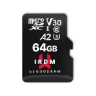 GoodRam memory card IRDM 64GB microSD UHS-I U3 V30 with adapter Фото num