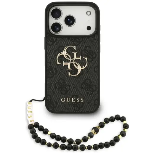 Guess 4G Strap 4G Classic Logo чехол для телефона iPhone 17 Pro черный