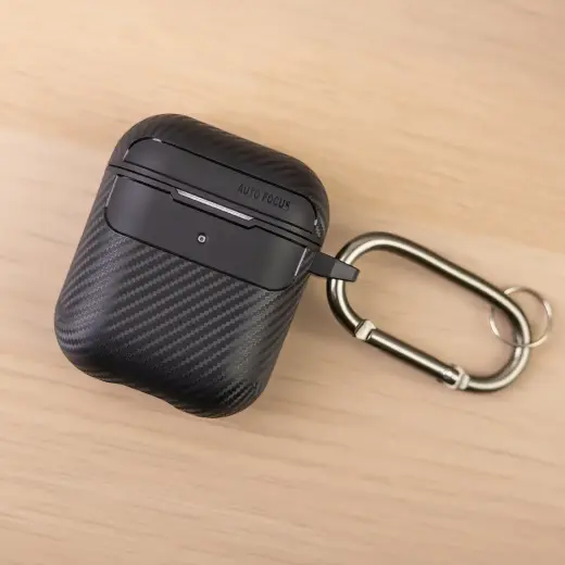 Carbon case for Airpods | Airpods 2 black Foto 8