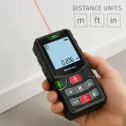 Qoltec High-Precision Laser Distance Meter with Bubble Level | LCD with backlight | 50m Foto 5