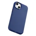 iCarer Case Leather cover for iPhone 14 Plus genuine leather case blue (compatible with MagSafe) — Photo 1