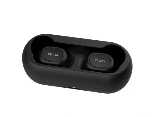 QCY T1C Airpods Bluetooth 5.0 Стерео Гарнитура с Микрофоном (MMEF2ZM|A) Черная Фото num