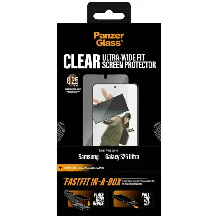 Tempered glass PanzerGlass Ultra-Wide Fit FastFit** for **Samsung Galaxy S26 Ultra** Foto 6