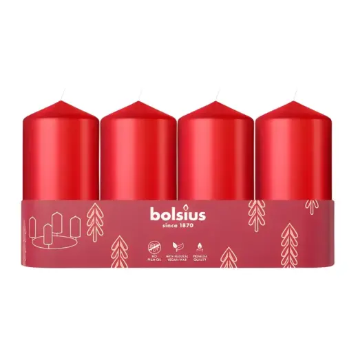 Sveces cilindrs 4 gab. Ø100x48mm sarkanas