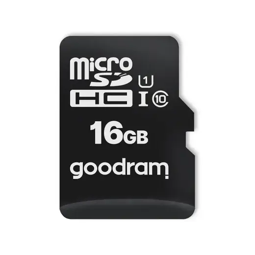 GOODRAM Memory MicroSD Card All in one - 16GB with adapter UHS I CLASS 10 100MB/s + reader Фото num