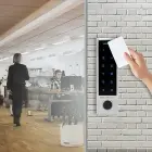 Qoltec Code lock PROTEUS with fingerprint reader | RFID | Code | Card | key fob | Doorbell | IP68 | EM Foto 5